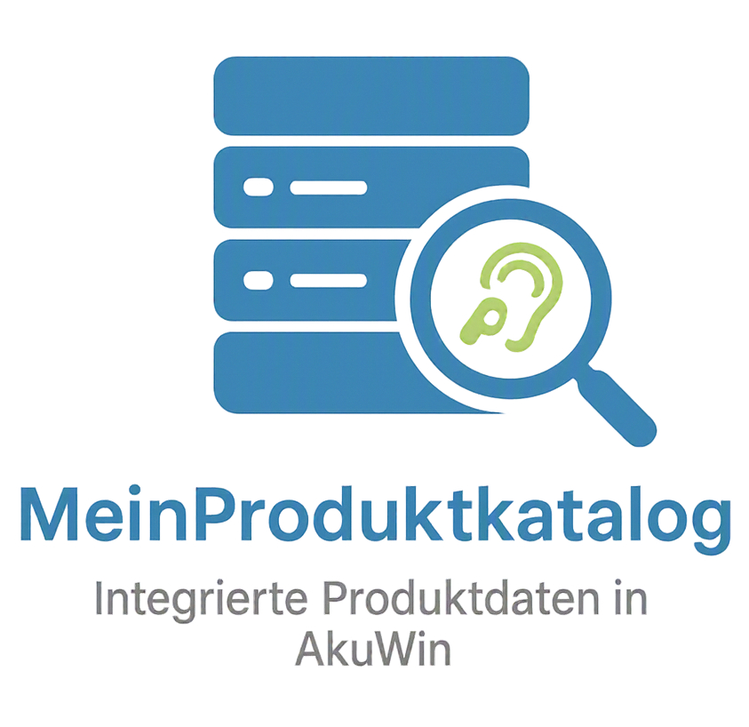 Datenbank mit Lupe und Hörgerät